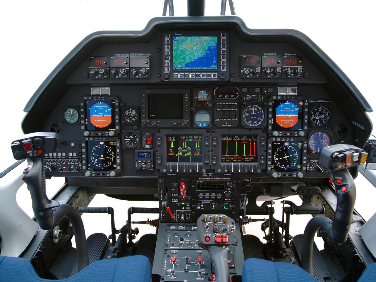 Agusta 109 (Cockpit) - Available for Private Charter from Execflyer
