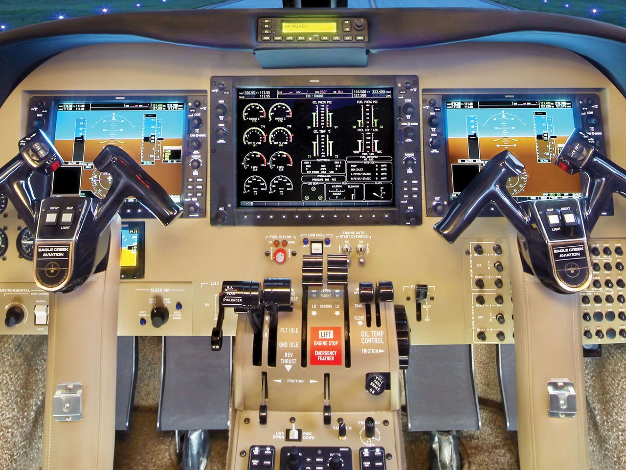 turbo-commander-1000-cockpit Turbo Commander 1000 (Cockpit) - Available for Private Charter from Execflyer